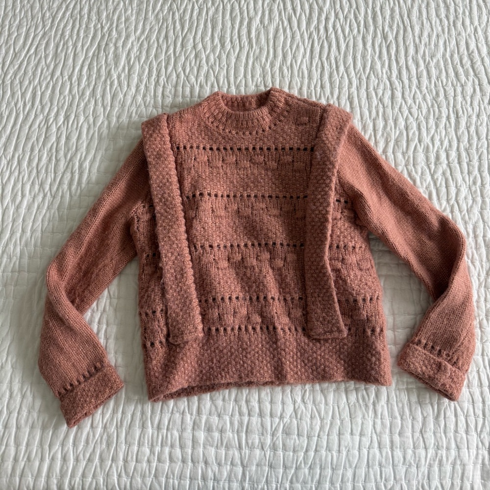 Endless Rose Dusty Pink Knit Sweater Size Small